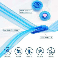 1-8PCS Vacuum Bag and Pump Cover for Clothes Storing Large Plastic Compression Empty Bag Travel Accessories Storage Container