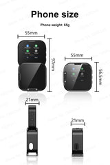هاتف SERVO i19 صغير الحجم يعمل باللمس مع خاصية الاستعداد وبطاقة SIM مزدوجة ومشغل MP4 وخاصية Magic Voice 2G وشاشة صغيرة دوارة