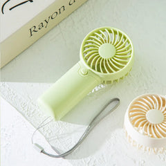 2024 Cute Mini Fan Portable Handheld Fan Lightweight Handy Fan Pocket Size Low Noise Small Electric Fan Student Gift Outdoor Fan