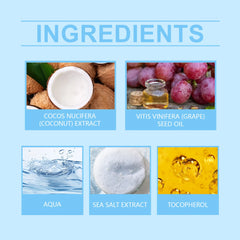 Coconut Body Scrub Remove Dead Skin Exfoliating Fading Dark Spots Softening Brightening Smoothing Cleansing Sea Salt Body Scrub