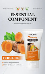 Face Body Scrub Exfoliating Aloe Vera Coconut Turmeric Oil Control Exfoliating deep cleaning moisturizing Skincare