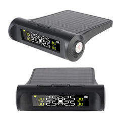 Tire Pressure Monitoring System Temperature Warning New C External Battery Version Sensors Solar TPMS Car Tyre Pressure Monitor