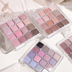 Sixteen-color sunset magic eye shadow plate pearl matte earth color Korean makeup eye shadow