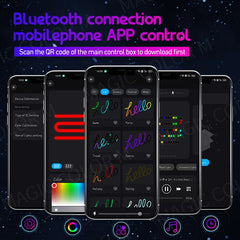 Car Ambient Lights Universal LED Symphony RGB Atmosphere Lamp 64 Colors Acrylic Strip APP Control Remote for Tesla Model 3 Y S X