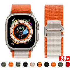 Alpine Strap for Apple Watch Bands 44mm 40mm 49mm 45mm 41mm 38mm 42mm Nylon Bracelet Iwatch Ultra 2 Series 9 3 4 5 6 7 8 SE Belt