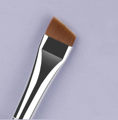 3pcs Eye Makeup Brush Ultra Fine Eyeliner Brush Set, Including Straight, Angled, Bent Tip, Suitable For Makeup