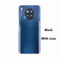 For Huawei Honor 50 Lite Battery Back Cover 3D Glass Panel Rear Door Housing Case With Camera Frame Lens+Adhesive