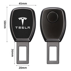 Car Seat Belt Plugs Security Extender Interior Accessories For Tesla model 3 model X Y style Roadster