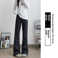 ay High Waist Bell Bot Pants Women's Summer 2025 New Casual Sports Sweatpants Small Size Slimming  Hoof Pants