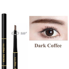 Double Head Eyebrow Pencil With Brush 360 Degree Rotation Automatic Eyebrow Pen Waterproof Eyebrow Gel Women