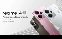 [2025 New] realme 14 5G Smartphone Snapdragon® 6 Gen 4 Chipset 120Hz AMOLED Display 6000mAh Battery 45W Charge NFC Google Play