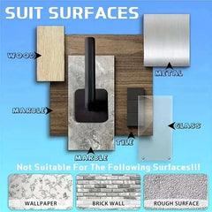 2/4PCS No punching Strong paste hook Shelf Hat rack Adhesive hook
