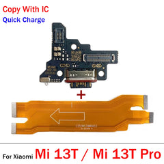 جديد لهاتف Xiaomi Mi 10T 11T 12T 13T Pro موصل قاعدة شاحن USB لوحة الشحن منفذ اللوحة الرئيسية كابل مرن للوحة الرئيسية