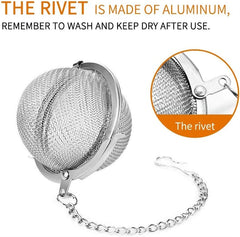 LMETJMA Tea Infuser Stainless Steel Mesh Tea Ball Tea Strainers Tea Infuser Strainer Filters for Loose Tea Herbal Spices JT148