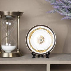 20x Portable Dish Display Stand Foldable Plastic Display Stand Photo Frame Stand Plate Saucer Pottery Display Home Storage Rack