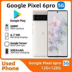 Google Pixel 6 Pro 5G Unlocked Mobile Phone 6.7" 12GB RAM 128/256GB ROM Octa Core NFC Google Tensor Original Android CellPhone
