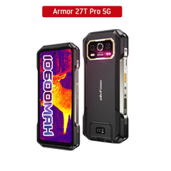 هاتف Ulefone Armor 27T Pro 5G Rugged Phone 10600mAh Android 14 هاتف ذكي 50MP + 64MP كاميرا ليلية 6.78 بوصة 120 هرتز 24GB + 256GB NFC Mobile