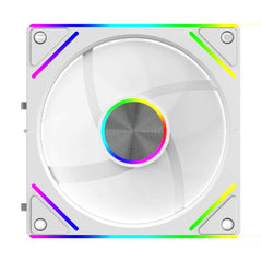 UPSIREN WF-3 120mm Wire-free splicing case fan motherboard light synchronization 4PIN PWM Center axis CD texture design 12CM