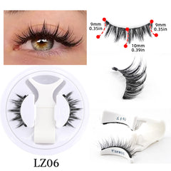 Magnetic Eyelashes 1/2 Pairs Handmade 3D Mink Lashes Reusable False Eyelashes Set Natural Long Fake Eyelash Makeup Tweezers Tool