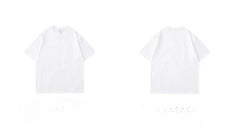 300g Cotton T Shirts Men Short Sleeved Heavyweight  Summer Round Neck Loose Breathable Shirt for Men Women Basic Tee