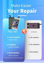 AAA Display for iPhone 5 5S 5SE 6 6S 7 8 Plus LCD Display Full Set Assembly Touch Screen Digitizer Replacement Pantalla+Camera