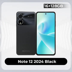 New HOTWAV Note 12 2024 Smartphone Android 14.0 5160MAH Cellphones 6+128GB 48MP+16MP+0.08MP Camera 6.8" HD Global Mobile Phone