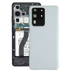 Battery Back Cover for Samsung Galaxy S20 Ultra with Camera Lens Cover Phone Rear Housing Case Replacement