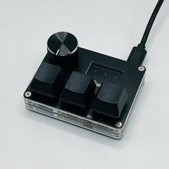 O3C SayoDevice OSU O3C مفاتيح هول ذات الزناد السريع ومفاتيح مغناطيسية وردية اللون ولوحة مفاتيح بمقبض وشاشة ونسخ ولصق وقص