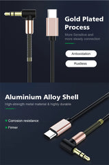كابل صوت قابل للسحب من OLAF USB C إلى 3.5 مم لسيارة iPhone 15 كابل AUX بمقبس 3.5 مم إلى كابل مكبر صوت بمحول الكوع