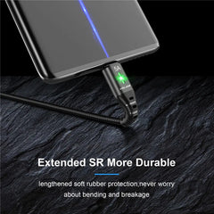 كابل USB صغير 5A من USLION كابل شحن سريع USB إلى Micro USB 2.0 سلك شحن Android لهاتف Samsung Galaxy S7 S6 Note
