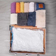 1-8PCS Vacuum Bag and Pump Cover for Clothes Storing Large Plastic Compression Empty Bag Travel Accessories Storage Container