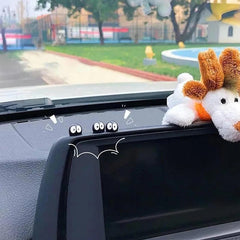 12 Pcs Cute Soot Sprites Automotive Interior Decoration Accessories for Car Rearview Mirror and Dashboard Funny Ornament Gifts
