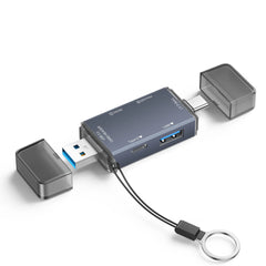 CF Card Reader 3-in-1 SD Memory Card MicroSD SLR Camera TypeC Dual-Purpose OTG 6in1 U disk Hard Disk Transmission And Expansion