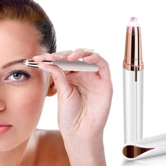 Mini Eyebrow Trimmer Multifunctional Hair Removal Safety Portable Electric Battery Electric Trimmer Automatic Trimmer for Facia