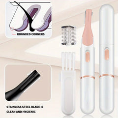Electric Eyebrow Trimmer Eyebrow Trimmer for Women Hair Trimmer Shaver Facial Hair Remover with Comb Suitable for Leg Arms Etc