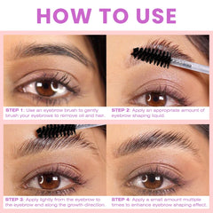 1PC 3D Eyebrow Shaping Gel, Lasting, Waterproof, Quick-Dry, Sweat-Resistant, Transparent Finish, Daily Makeup