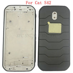 Back Cover Rear Door Case Housing For Cat S42 Battery Cover Middle Frame Shell Repair Parts