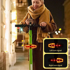 Turn Signal Rear Lamp USB Rechargable Waterproof E-Scooter Safety Warning Tail Light LED Turn Signal Light for M365 Pro 2 MI 4