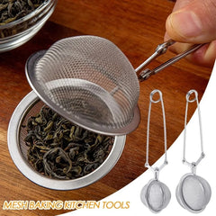 Stainless Steel Spoon Tea Ball Infuser Filter Squeeze Leaves Herb Mesh Strainer Tea Infuser In Mesh Tea Ball Filter with Handle