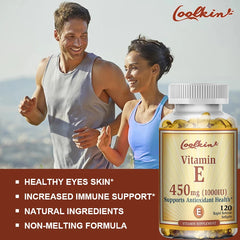 Vitamin E Capsules 450mg - Anti Aging Anti-Wrinkle Firming Skin, Facial Treatment
