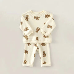Fashion Baby Clothes Set Spring Autumn Toddler Baby Girl Casual Tops Sweater + Pants Baby Boy Clothing Outfits