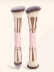 Double-Headed Foundation Brush 2 Foundation Brushes Multi-Functional Double-Headed Brush Multi-Functional Double-Headed Makeup Brush Multi-Purpose Makeup Brush Makeup Foundation Brush Contour Brush Concealer Brush