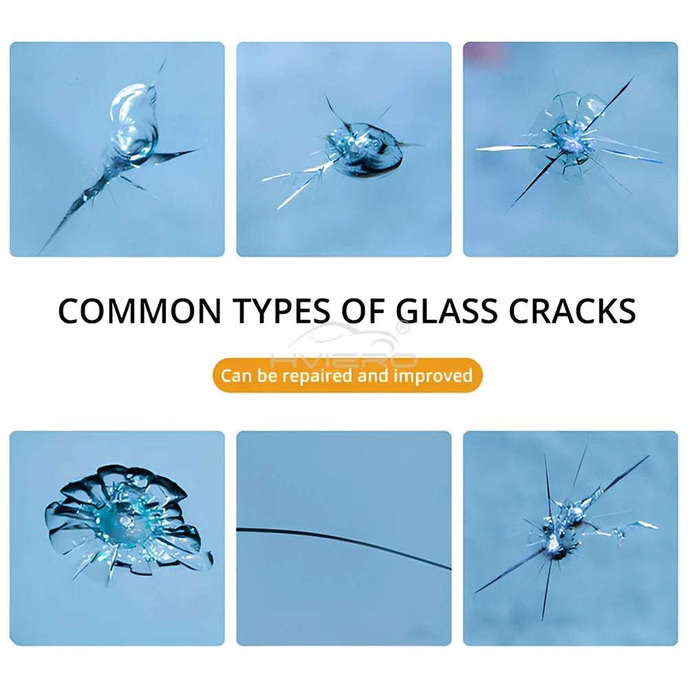 Car Windshield Repair Resin Kit Tools Windscreen Break Scratch Restoration Protective Stickers Glass Cleaner Care No Trace Wash