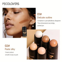 1PC 3-in-1 Highlighter Concealer Bronzer 3D Contour Boost Makeup Stick, for Natural 3D Face Makeup