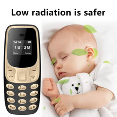 SERVO Small Mobile Phone Bluetooth Dialer Magic voice Low Radiation Telephone Call Recording 2/3 SIM GSM Unlocked Mini Cellphone