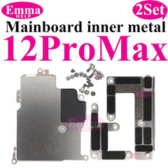 2Set Inner Metal Cover Plate Mainboard inner Iron with Screws For iPhone 13 12 15 Pro Max 14 Plus Bracket Holder Screw Parts