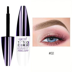 Waterproof Peel-off Semi Permanent Eyebrow Gel Natural Lasting Eye Brow Liquid Tearing Tattoo Tint Cream Cosmetics