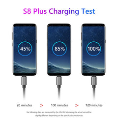 كابل بيانات نايلون شاحن سريع USB A إلى كابل شحن من النوع C لهاتف Huawei Samsung Android TypeC جهاز شحن 1 متر 2 متر 3 متر