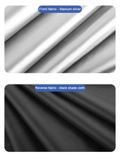 2Pcs Car Side Window Sun Shade Magnet Privacy Curtains UV Reflection Anti Glare UV Block Sunshade for Front/Back Window