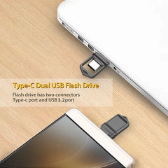 محرك أقراص فلاش USB Type-c 2 في 1 من شاومي بسعة 2 تيرابايت 3.2 بوصة، نقل عالي السرعة، قرص معدني مقاوم للماء، عالمي للهواتف المحمولة والكمبيوتر